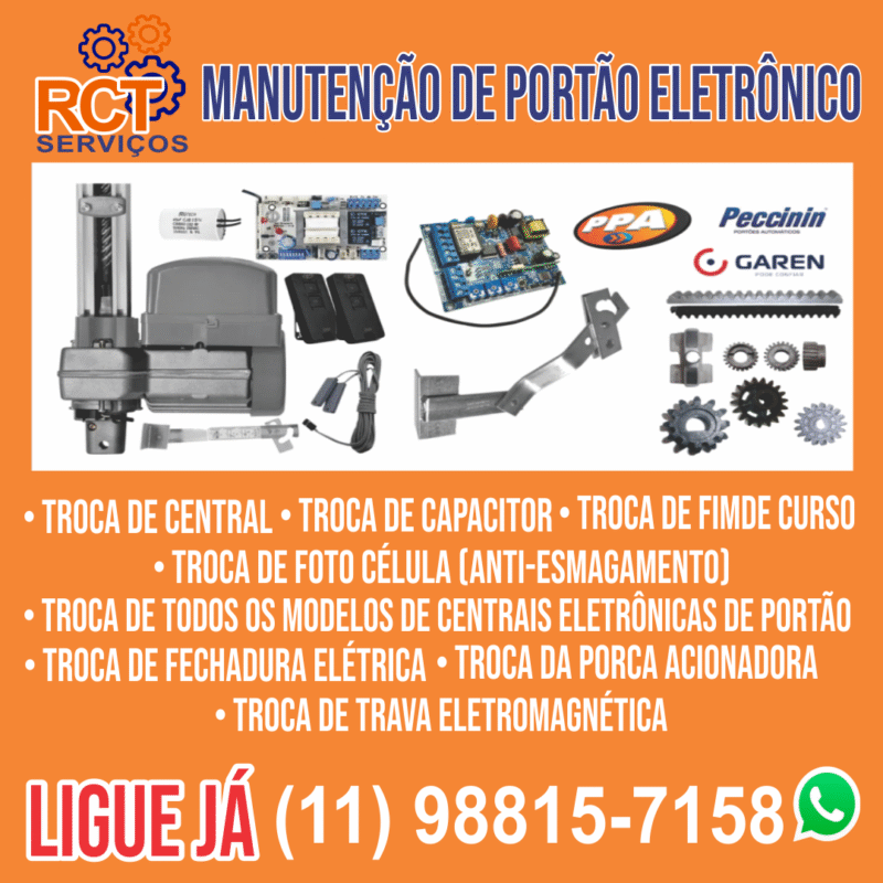 RCT Serviços – Conserto de Portão Eletrônico